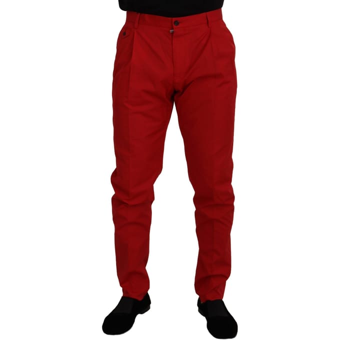 Casual Rood Katoenen Broek