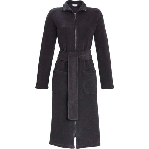 Grijze fleece badjas Ringella - Grijs - Maat - 38