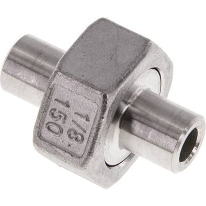 Rechte Koppeling 10.2mm Laseinde RVS Conische Afdichting 16bar