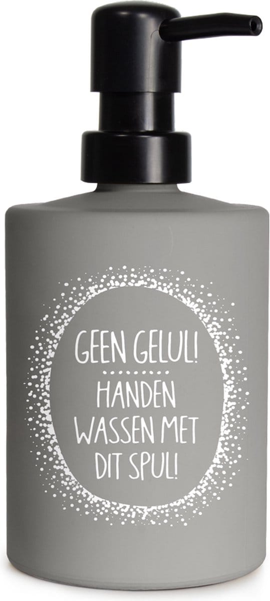 Creaties van hier - zeeppompje geen gelul met houten hartje - glas