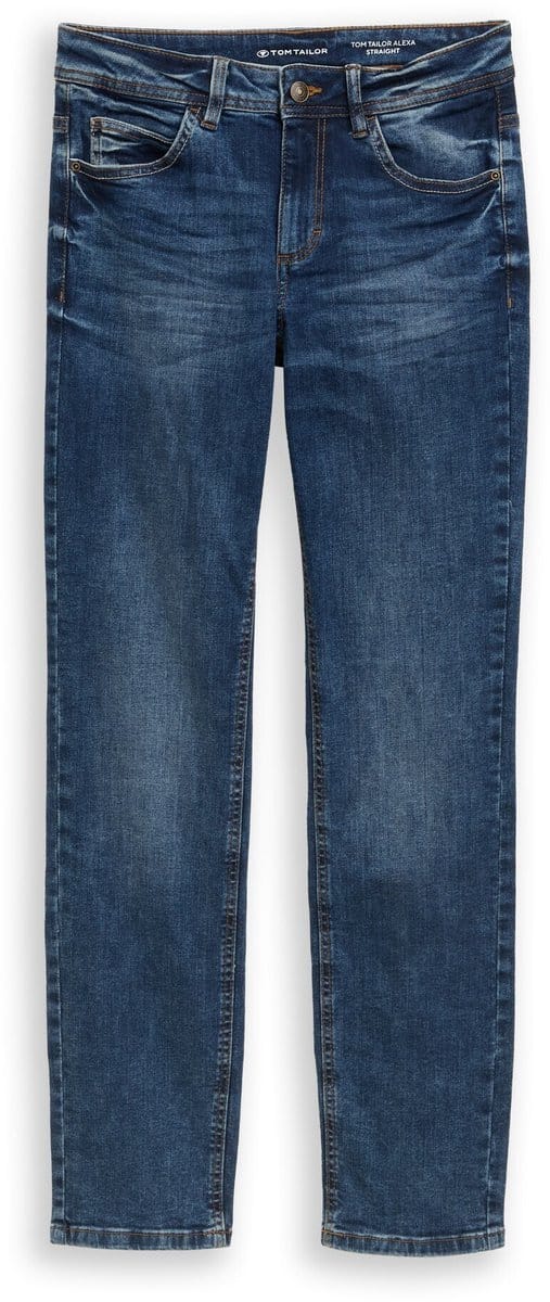 Tom Tailor - TTALEXA STRAIGHT-jeans - Maat 27/32 - mid stone wash denim