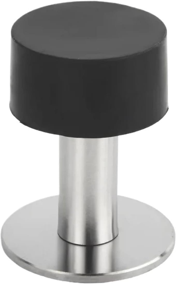 Deurstops - Deurbeslag - Deuren Dempen - Nagelvrij Montage - 120 mm - Zilver