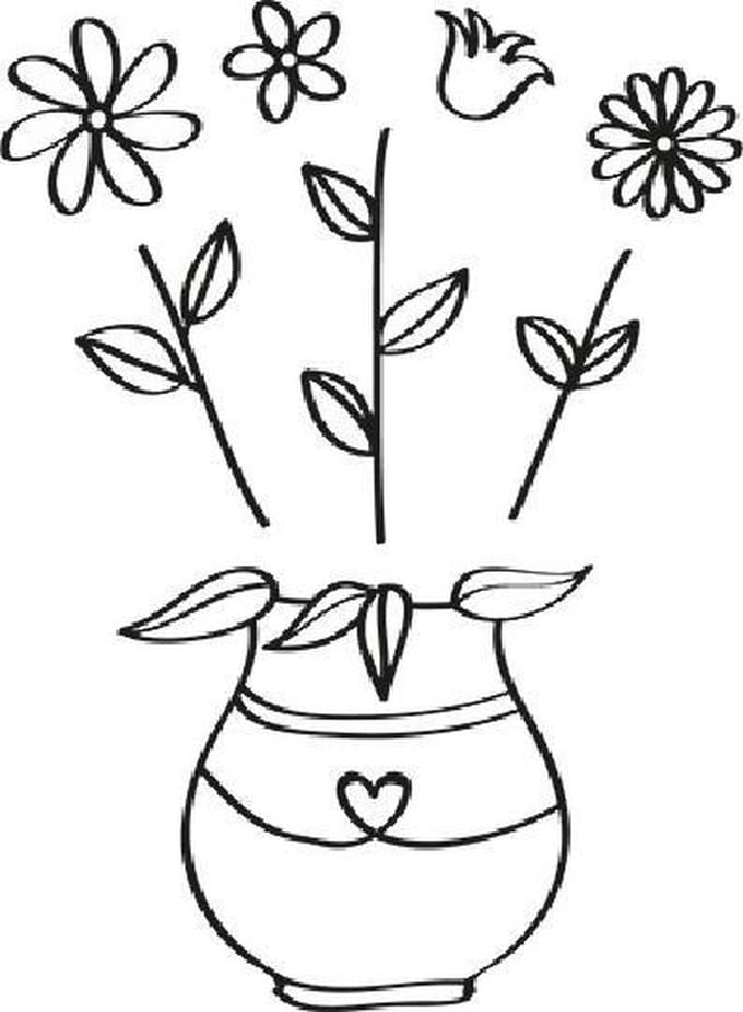 Stempel - Marianne Design quilling clear stamp flowers - 1 stuk