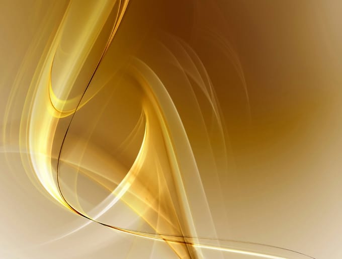 Fotobehang - Gold fractal background.