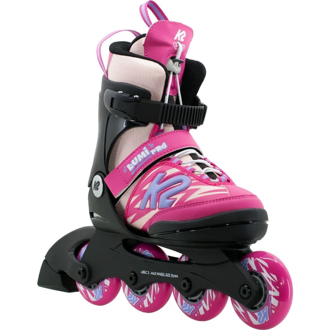 K2 Lumi Pro, skeelers, junior, roze/blauw