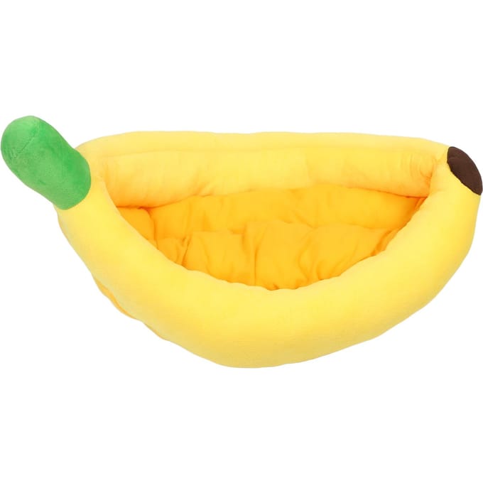 Banaan Kattenbed Warm Banaanvormig Zacht Knus Comfortabel Huisdier Hond Nacht Slaapbed voor Winter L M(for 4-6.5kg)