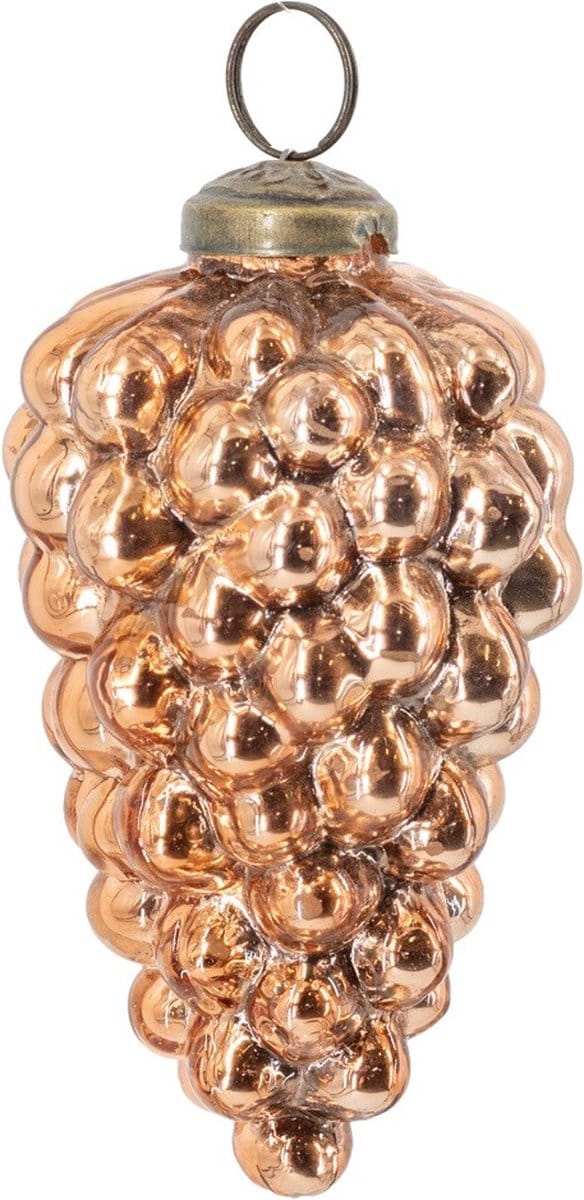 HomeBound by KY | Glazen kerstbal copper | 10x10x10cm | kerstbal