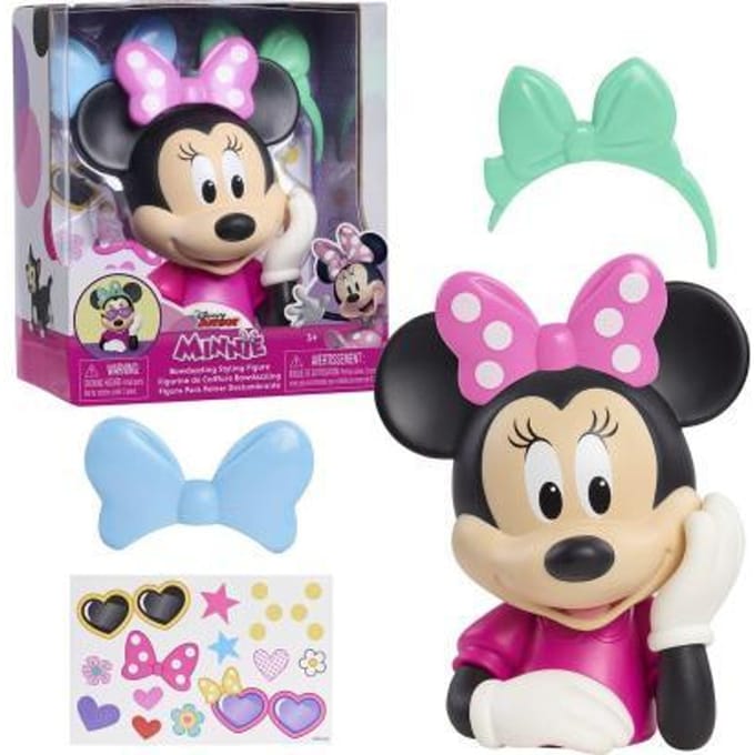 Disney Minnie Mouse Bowdazzling Stylinghoofd - 15 cm hoog - incl. accessoires