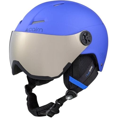 Cairn Kinder Skihelm met Vizier Orbit Visor Mat Blue-46/48