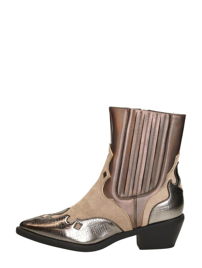 SUB55 Western boots Enkellaarsjes Hak - brons - Maat 38