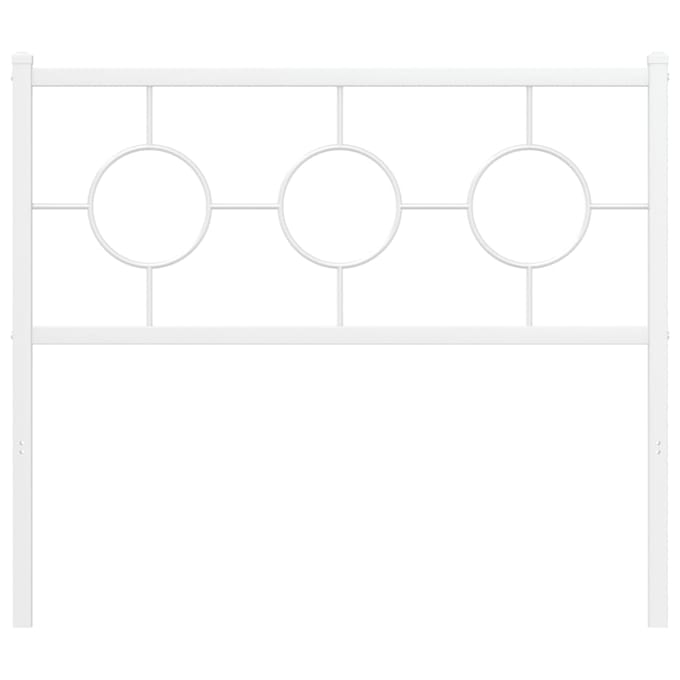 vidaXL - Vervangend - hoofdbord - 100 - cm - metaal - wit