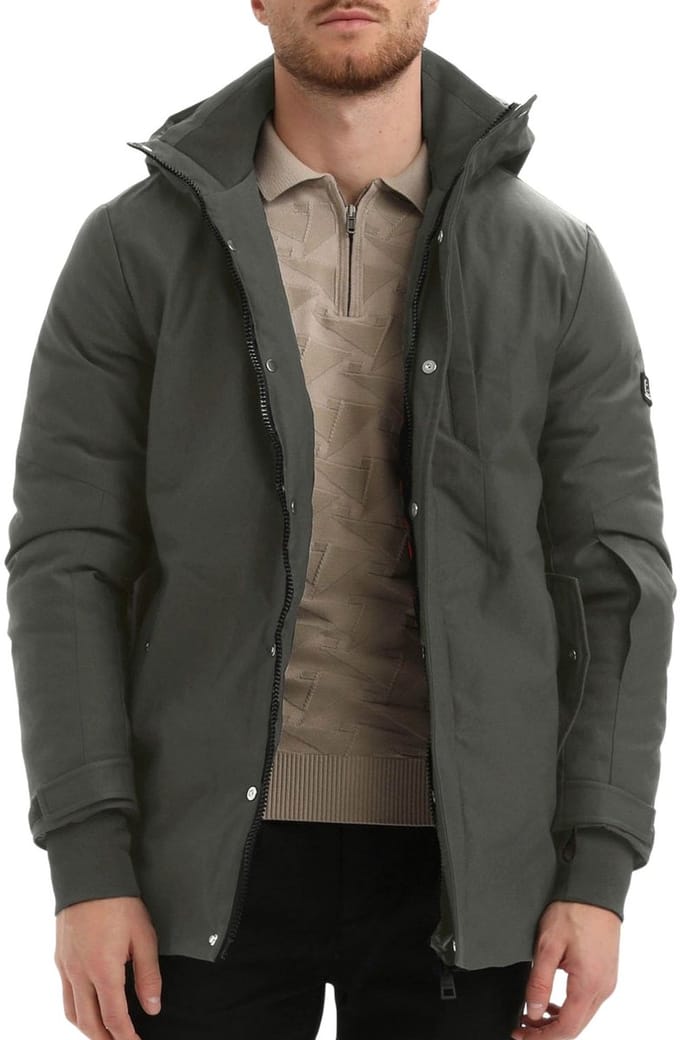 Gabbiano Long Canvas Parka Winterjas Heren - Maat M