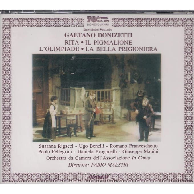 CD DONIZETTI, G. - Rita-Comp Opera/Scènes uit Be Non Japan Klassiek Gebruikt black