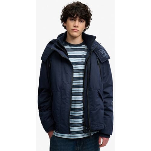 Superdry Microvezel Arctic Windcheater Jas Met Capuchon Blauw Grootte: S