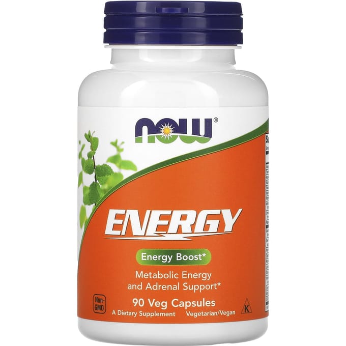 NOW Foods, Energie Supplement, 90 Plantaardige Capsules