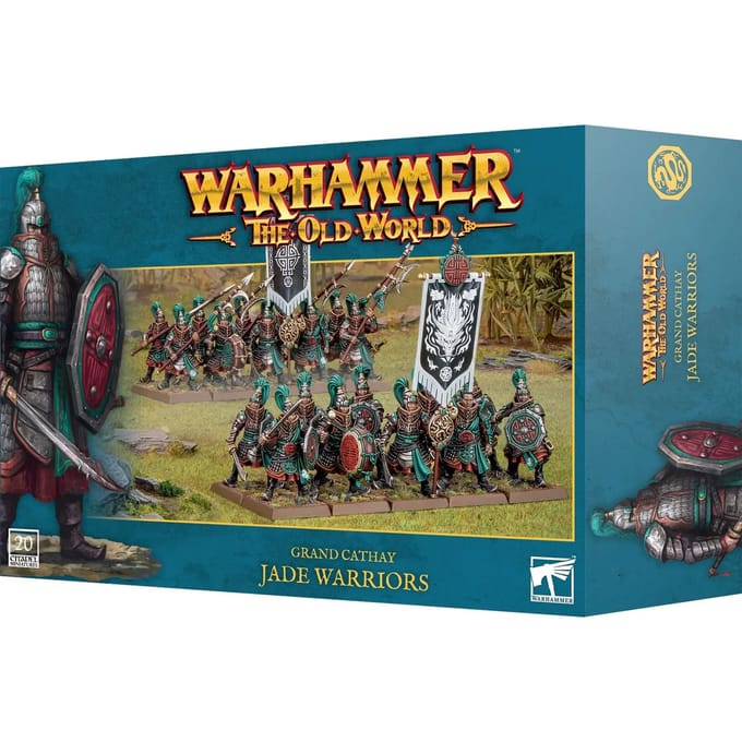 Beeldje Games Workshop Warhammer ToW - Grand Cathay Guerriers de Jade