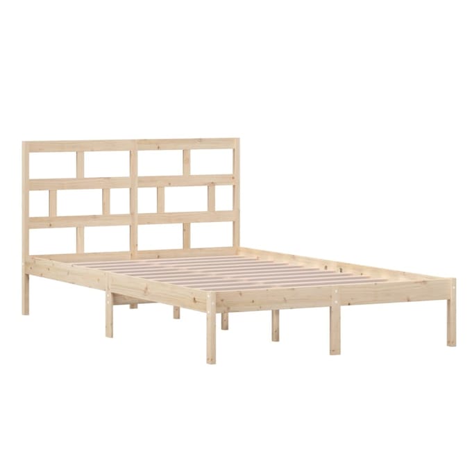 vidaXL - Bedframe - massief - grenenhout - 120x200 - cm