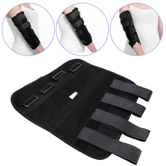 Professionele Armspalk Elleboogbrace Ondersteuning Elleboogoperatie Herstelhulpmiddel L L black