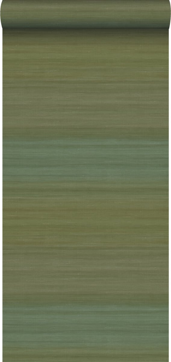 Origin Wallcoverings behang geweven structuur met kleurverloop mosgroen - 347752 - 0,53 x 10,05 m