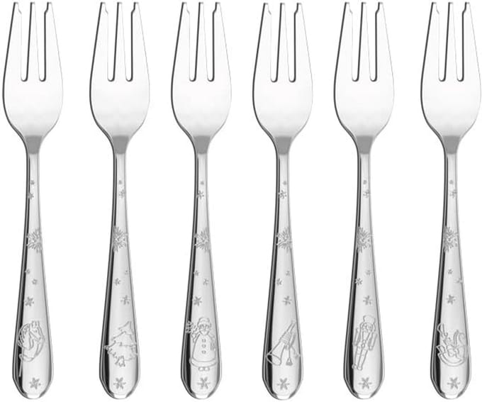 Set van 6 Gebaksvorkjes - 158mm - Feestelijk Tafelgerei
