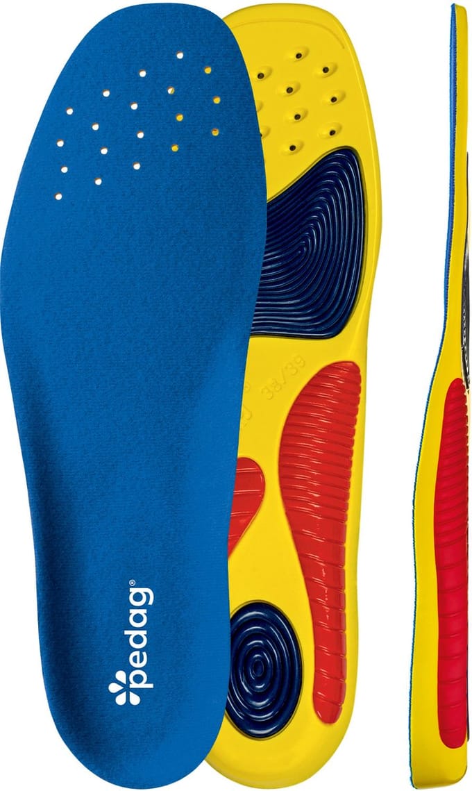 Pedag Performance  Inlegzolen - Maat 44 - geel/rood/blauw Maat 44-45