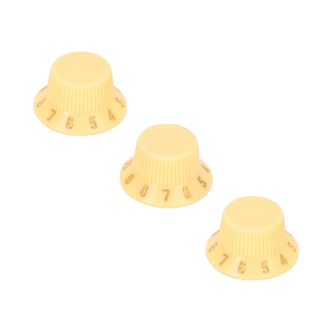 3 Stuks Plastic Gitaarknoppen Volume Toonregeling Muziekinstrument Afstelaccessoires beige