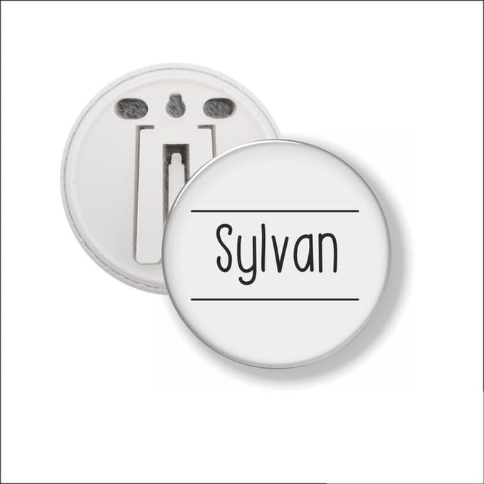 Button Met Clip 58 MM - Sylvan
