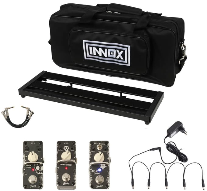 Pedalboard starterset - incl. tas en adapter - Innox PBO 04 - Multikleur