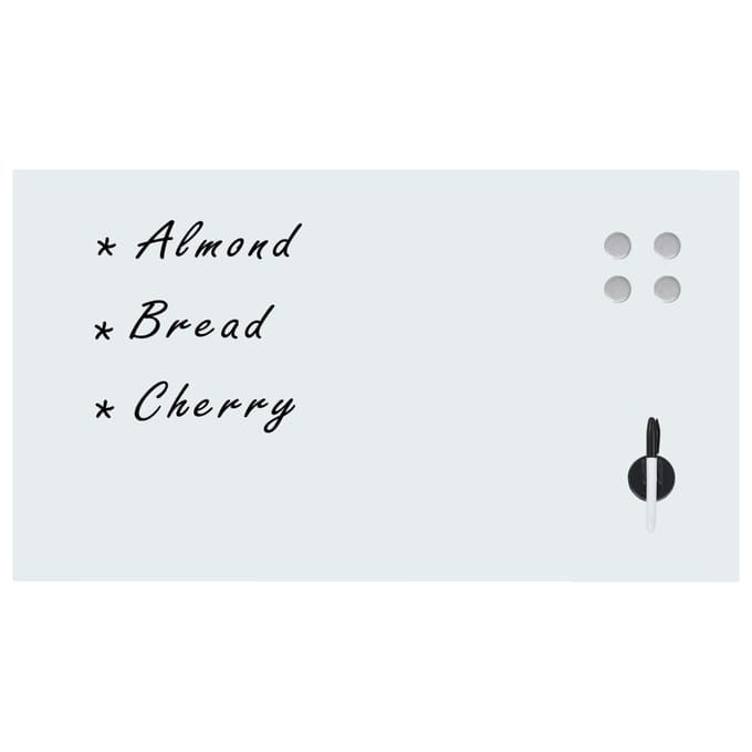 vidaXL - Magneetbord - wandmontage - 120x60 - cm - glas