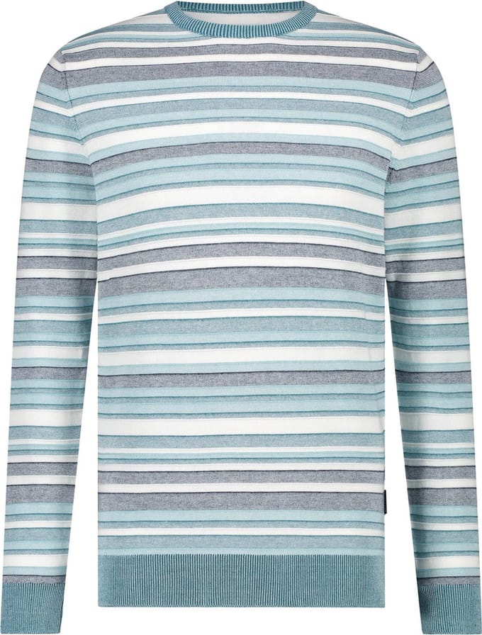 State Of Art Trui Strepen Blauw - Maat XXL - Heren - Pullovers