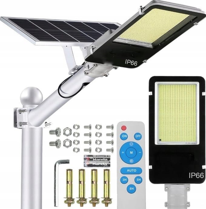 Sterke Solar LED Lamp 1200W Straatlantaarn Tuin Schemersensor