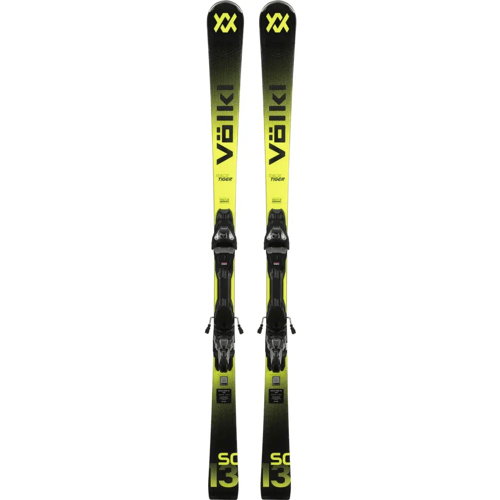 Völkl Racetiger SC Vmotion3 + VMotion 12 (Maat - 158, Kleur - Black/Yellow)