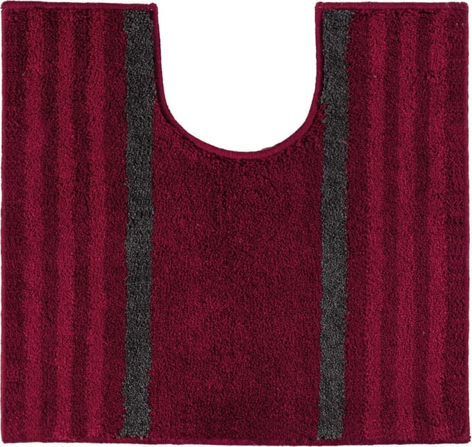 Casilin Lima WC-mat - 55 x 60 cm - Met uitsparing - Antislip - Rood