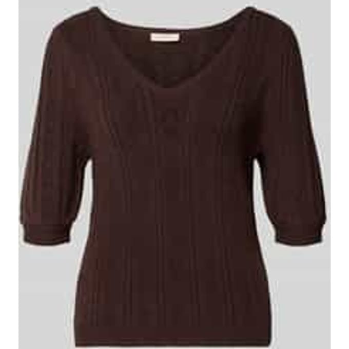 Pullover van viscosemix in tricotlook model 'Clarry'