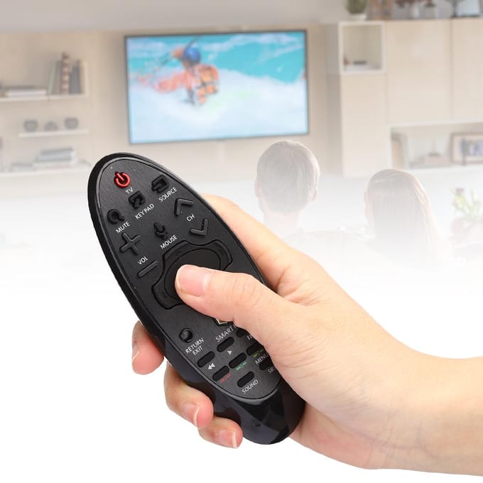 TV Afstandsbediening voor Samsung SR-7557 HUB Vervangende Afstandsbediening voor Smart TV Zwart gray
