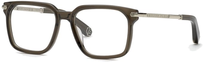 Philipp Plein VPP117M Grigio trasparente 54/18/145 MAN Brilmonturen