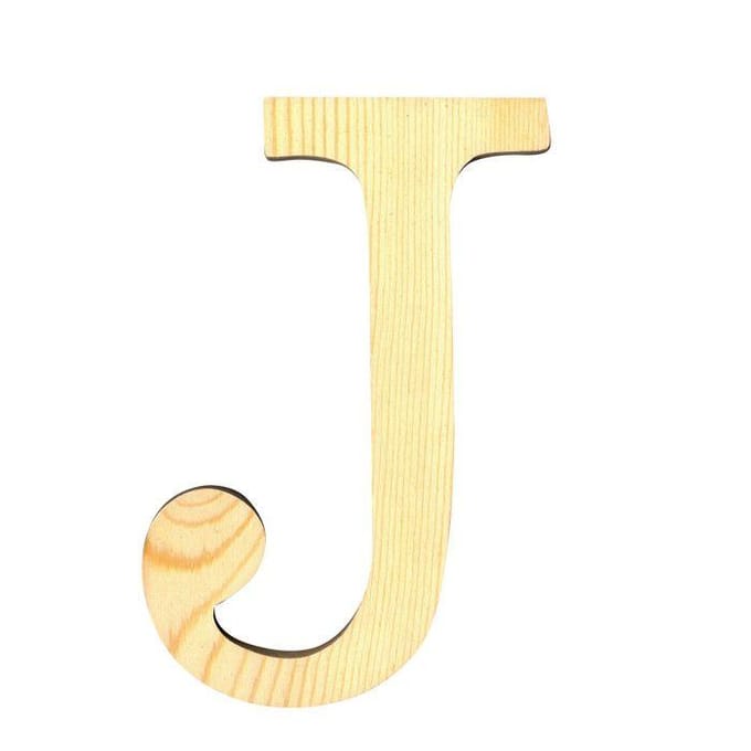 Artemio houten letter J 11.5 cm