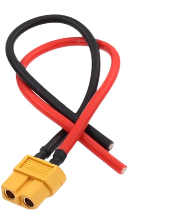Xt60 Kabel - Stekker Connector - Energie Overdracht - Compact Ontwerp - 10 cm - Zwart