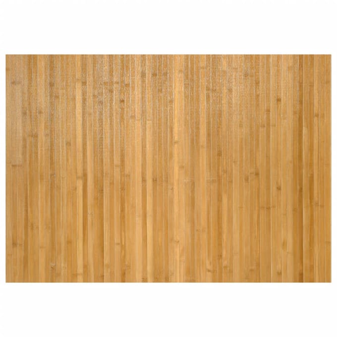 vidaXL - Vloerkleed - rechthoekig - 70x100 - cm - bamboe - naturel