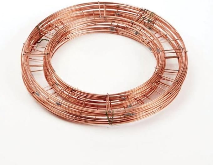 Krans Ring Frames - Kerst Decoratie Basis - Bloemschikken Hobby - Plat Draad Ontwerp - 15 cm Diameter - Koper