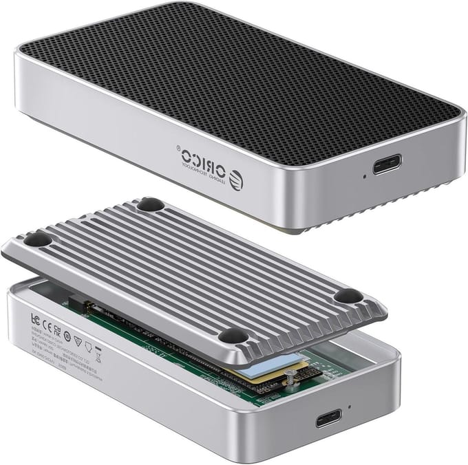 Solidchoice - M.2 NVMe SSD Behuizing met 80 Gbps Overdrachtssnelheid