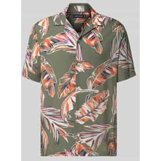 Regular fit vrijetijdsoverhemd van pure viscose