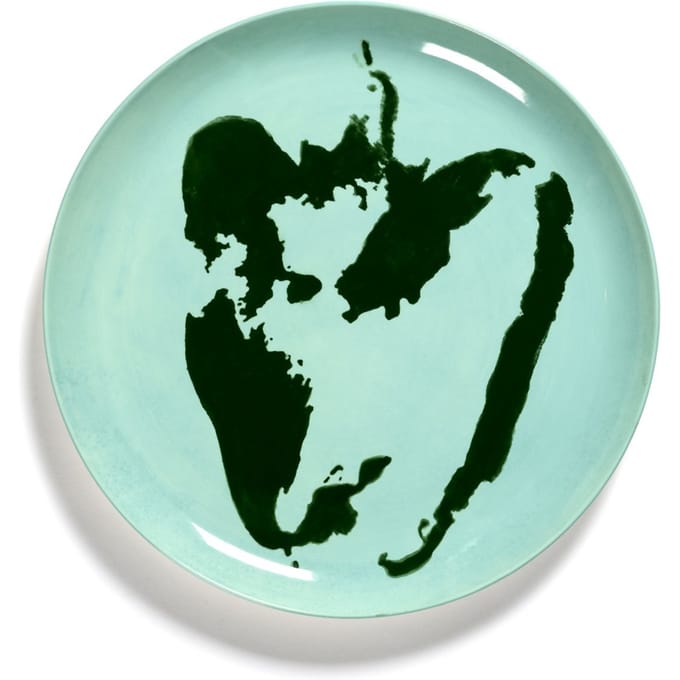 Serax Feast Bord L - Set - azure / peper groen