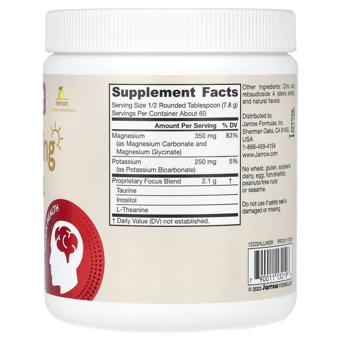 Jarrow Formulas, Vegan Calming Day, Citroen, 465 g (16.4 oz)