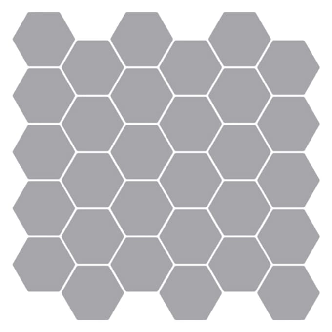 vidaXL - Hexagon - Tegel - 20 - st - Grijs - 30 - x - 30 - cm - Polyurethaan - en - PET