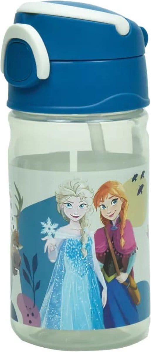 Disney Frozen Drinkfles met Rietje - 350 ml