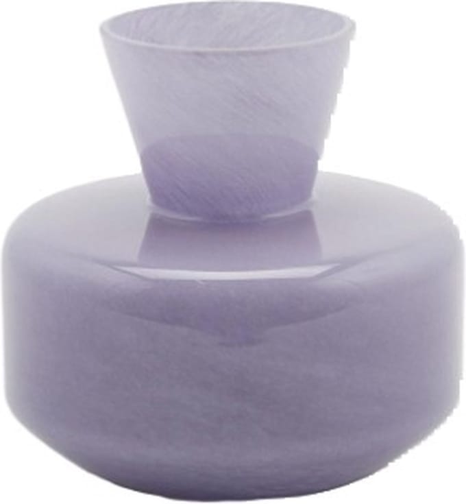EDG - Vaas- Glas - lavendel - D21 x H20 cm - Opening 11 cm