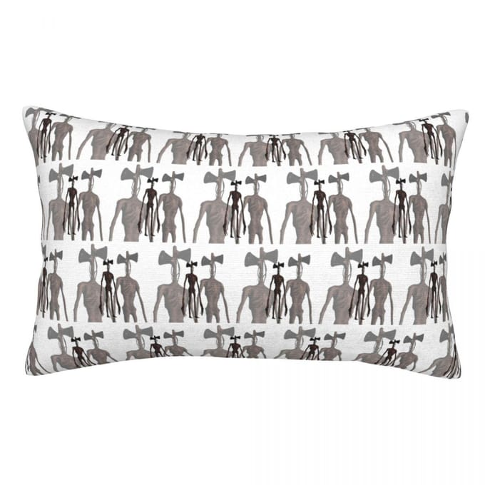 Housse de coussin rectangulaire Siren Head Transhead Décoration Chambre à coucher Lit Maison Confort Coussin d'appoint 60x40cm