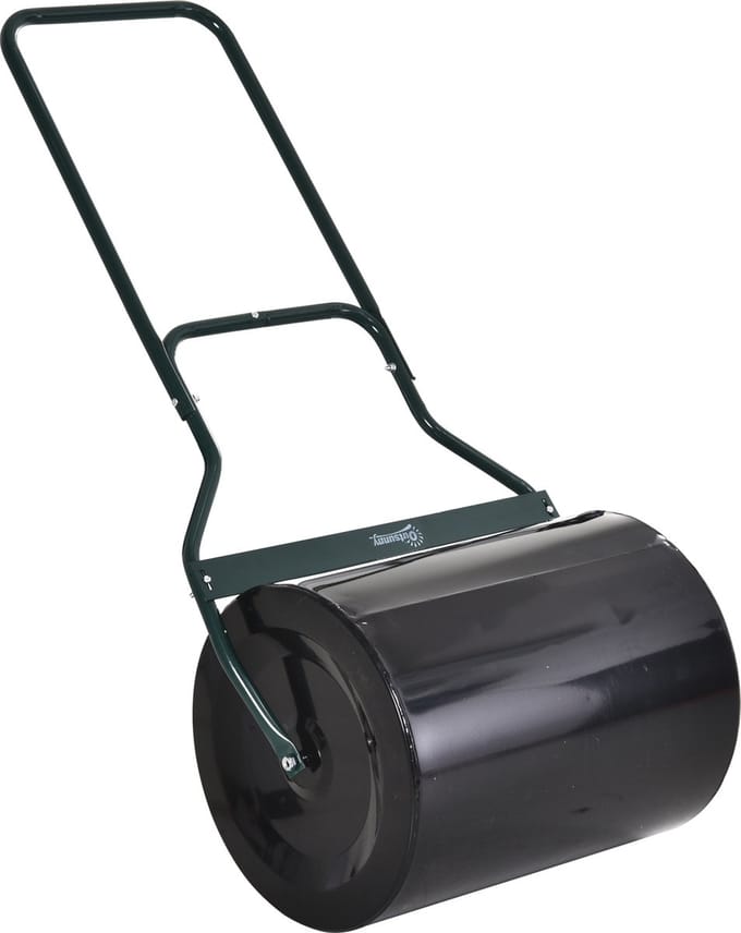 Outsunny - Gazonwals - met U-Handgreep - 60 l Water/Zand vulling
