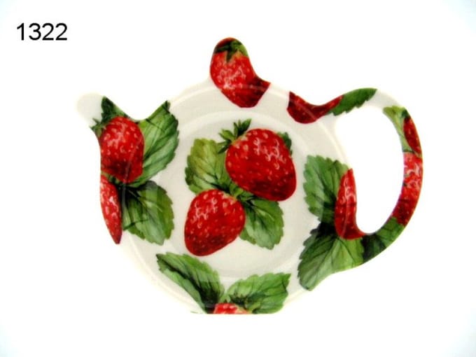 Lesser & Pavey Theetip Strawberry Field – Melamine – Theezakjeshouder